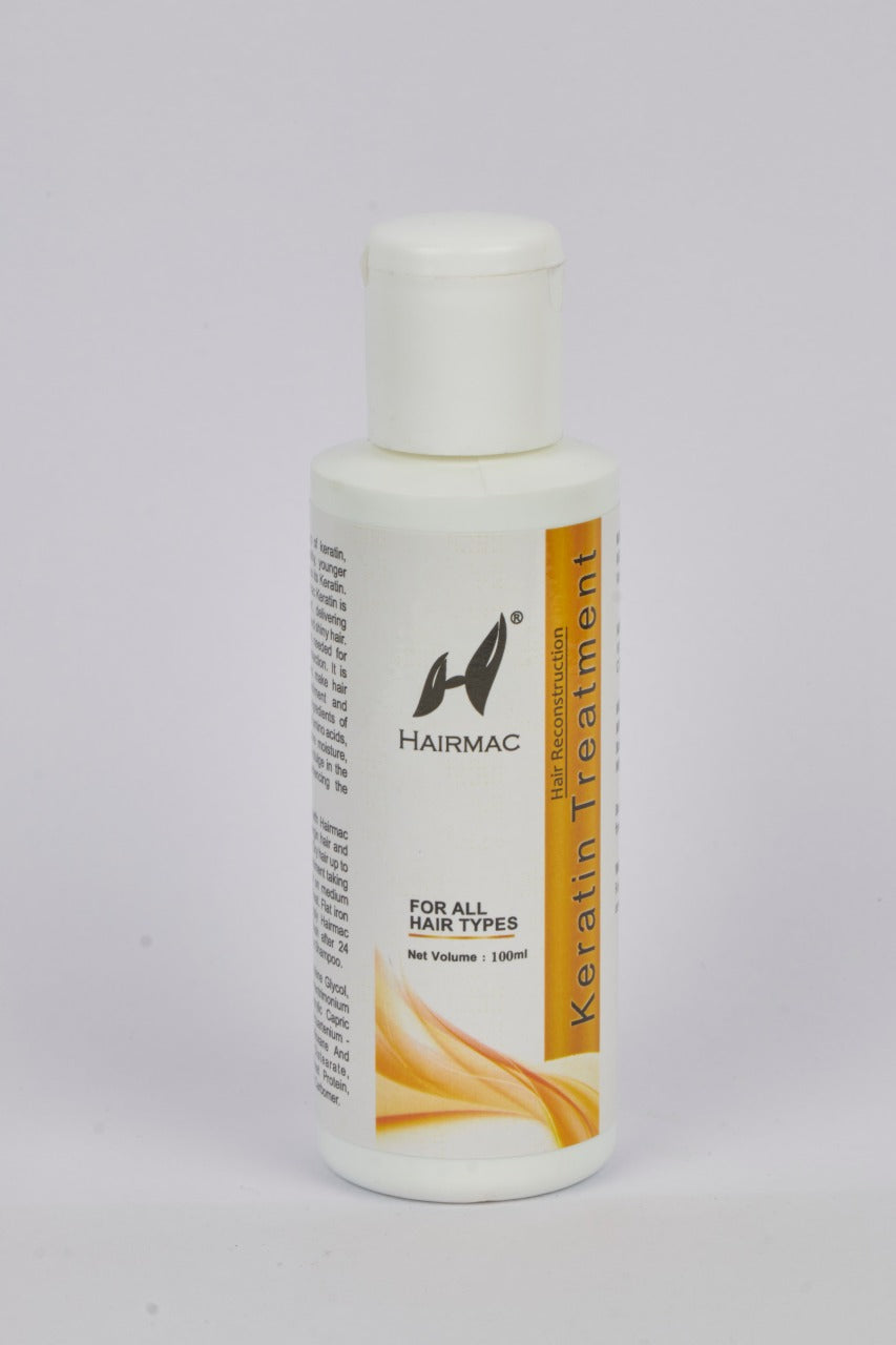 Hairmac Professional Keratin Treatment 100ml bottle for all hair types